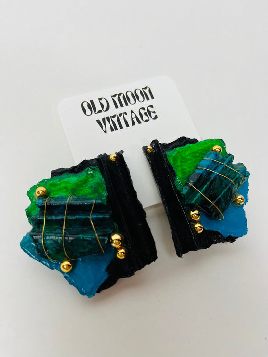 1980s Vintage Clip On Earrings