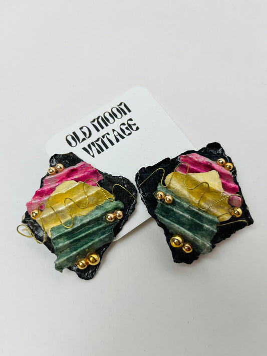1980s Vintage Clip On Earrings