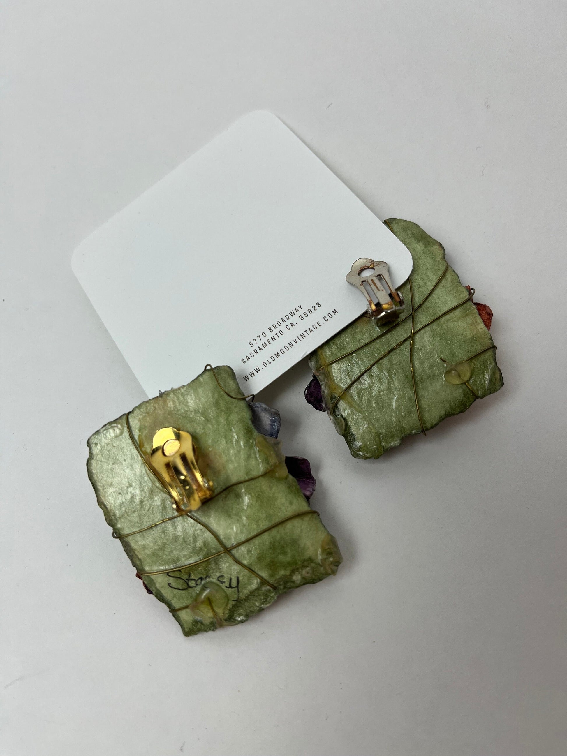 1980s Vintage Clip On Earrings