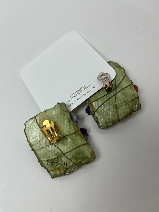 1980s Vintage Clip On Earrings