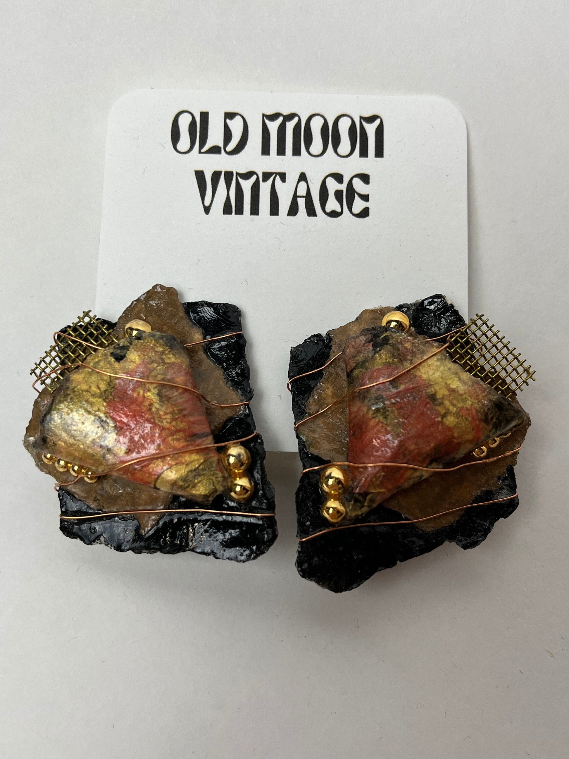 1980s Vintage Clip On Earrings