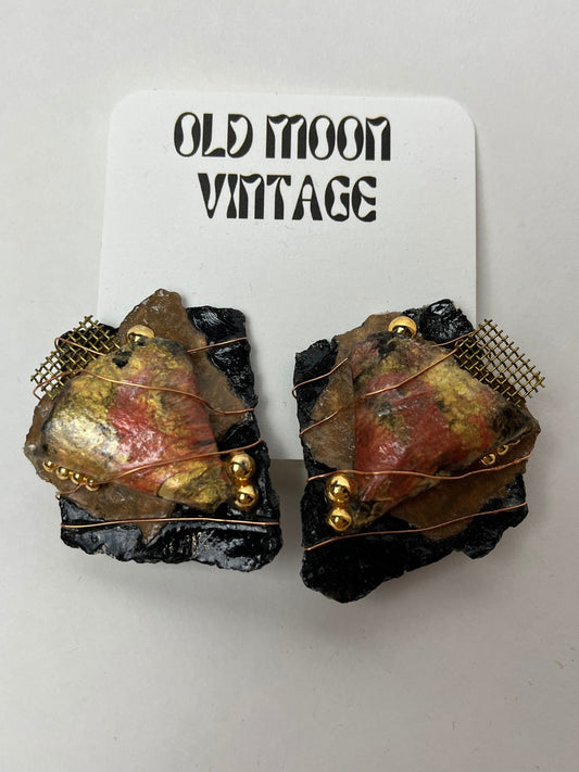 1980s Vintage Clip On Earrings
